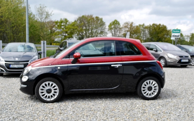 Fiat 500 cena 36900 przebieg: 41000, rok produkcji 2016 z Paczków małe 529